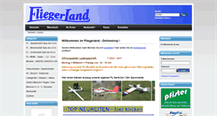 Desktop Screenshot of fliegerlandshop.de